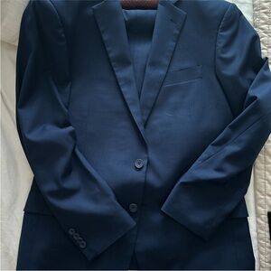 40r blazer 34 waist Lanfranco Men's Navy Suit - Brand New